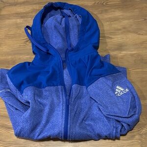Adidas Two-Tone Blue Zip Up Hoodie
